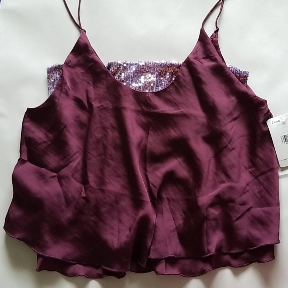 Free People Intimately Turn It On Sequins Camisole Small - Picture 3 of 13
